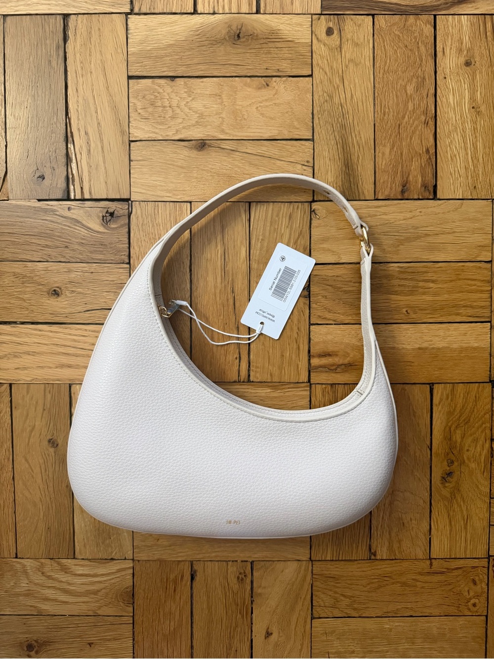 JW PEI Cream Curved Shoulder Bag